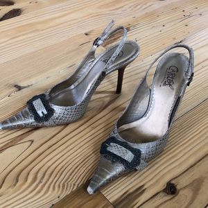 Women's Tan Slingback Heels